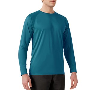 T-shirt de bain pour homme en polyester et élasthanne, séchage rapide, protection UV, extensible, léger, coupe ajustée, style streetwear - Product Image 3