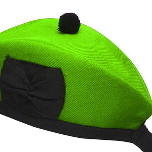 Casquette Glengarry verte 100% laine acrylique, motif tartan, accessoires pour dudels, chapeau traditionnel 2026 - Product Image 3