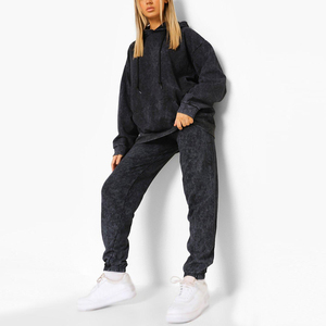 Conjunto Deportivo de 2 Piezas para Mujer, Pantalón y Sudadera con Capucha, 100% Algodón, con Logotipo Personalizado 2026, al Mejor Precio - Product Image 4