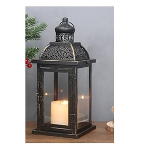 Wonderful Handmade Decorative Metal Candle <b>Lantern</b> Stainless Steel Candle <b>Lantern</b> <b>Black</b> Finished Glass Metal Candle <b>Lantern</b> - Product Image 4