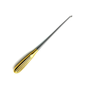 Curette de 14 pulgadas, tamaño 2, punta en ángulo cero, instrumento quirúrgico de acero inoxidable para cirugía ortopédica en venta - Product Image 4