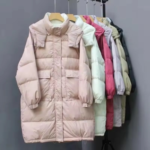 เสื้อแจ็คเก็ตพัฟเฟอร์ตัวยาวสำหรับผู้หญิง เสื้อโค้ทมีฮู้ดบุโพลีเอสเตอร์ เสื้อคลุมกันน้ำสำหรับฤดูหนาว - Product Image 5