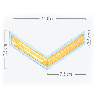 NANBA GROUP Tissu satiné élégant à broderie chevron et rayures de sergent, pour uniforme, avec épinglette de sécurité, emballage personnalisé, service OEM - Product Image 6