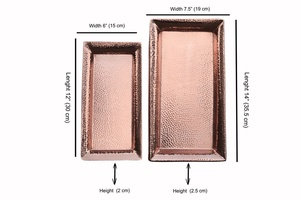 organizer <b>tray</b> copper countertop <b>tray</b> copper bathroom <b>tray</b> copper <b>vanity</b> <b>tray</b> copper <b>tray</b> for gifts copper <b>tray</b> for sweets - Product Image 4