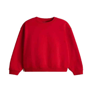 Sweat-shirt décontracté écologique pour femme, brodé, en coton/bambou, respirant, coupe-vent, sans doublure, col rond classique, manches longues - Product Image 1
