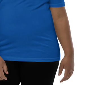 T-shirt à manches courtes bleu roi pour jeunes, doux, confortable, décontracté, à porter tous les jours, léger, mode enfant, pour garçons et filles - Product Image 5