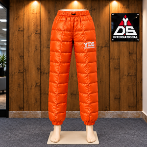 Women's Full Length <b>Padded</b> Style Quilted Puffer <b>Trousers</b> Streetwear Pants DesignDrawstring Casual Winter Wear Heavyweight - Product Image 1