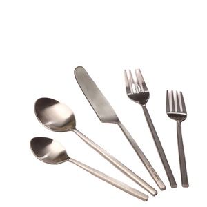 Ensemble de 5 couverts en acier inoxydable Design attrayant et finition miroir pour une utilisation de fourchette à dessert Essentials Dining Daily Dining - Product Image 3