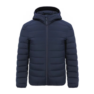 Chaqueta de Invierno para Hombre, con Capucha, Negra, de Alta Calidad, Resistente al Viento, Transpirable, Ecológica, con Cierre de Cremallera, para Clima Frío - Product Image 5