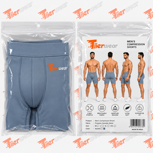 Short de Compression Respirant pour Homme de Grande Taille Confort Ceinture Élastique Motif Solide Dentelle Personnalisable Nouveau Produit en Gros - Product Image 6