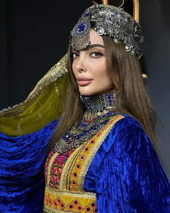 Vestido Kuchi Afgano Vintage Hecho a Mano de Moda con Dupatta, Vestido Largo Tradicional Pakistaní para Mujer con Trabajo de Monedas Vintage - Product Image 4