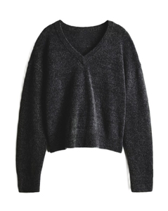 Pull en tricot personnalisable pour femme, col en V, de haute qualité, respirant, décontracté, pour l'hiver - Product Image 2