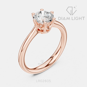 Bague de fiançailles solitaire ronde 1,10 carat, bijoux fins, certifiée IGI, or blanc 14 carats, diamant de laboratoire, bague d'anniversaire - Product Image 4