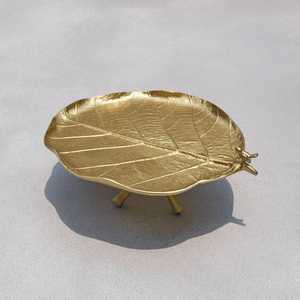 Bandeja de servir de piña metálica dorada de aluminio fundido, superventas, platos chapados en oro y bandejas ecológicas personalizadas - Product Image 5