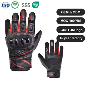 Bán buôn da bò găng tay Găng tay màn hình cảm ứng Chức năng chống thả vỏ cứng bảo vệ chống sốc cho Xe Máy Cảnh thể thao - Product Image 5