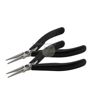 Pince à bec multi-usages en acier inoxydable avec poignée en plastique pour la fabrication de bijoux DIY - Product Image 3