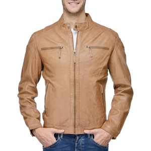 Chaqueta de Cuero para Hombre, de Alta Calidad, Cómoda y a Precio Accesible, Nueva Llegada, Chaqueta de Cuero de Moda para Hombre - Product Image 1