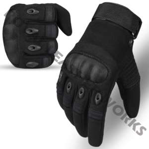 Gants multifonctionnels d'été en gros doublés pour moto, pour hommes, noirs, de luxe, personnalisables, respirants, compatibles écran tactile - Product Image 2
