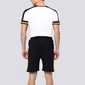 Nouveau 2025 été T-shirt et short ensemble hommes deux pièces short et chemise ensemble pour hommes logo personnalisé hommes court ensemble - Product Image 3