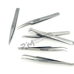 Outils de greffe de cils de haute précision RMI, 9 types, pinces à cils en acier inoxydable antistatiques pour artistes en cils - Product Image 2