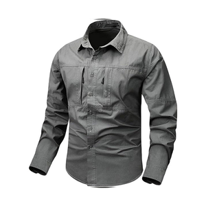 Chemise de pêche à séchage rapide pour homme, boutonnée, manches longues, protection UV, fabricant OEM - Product Image 6