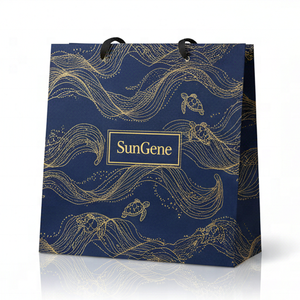 Emballage de vêtements de boutique, sac cadeau cosmétique en papier kraft écologique avec logo personnalisé imprimé, design de luxe - Product Image 4