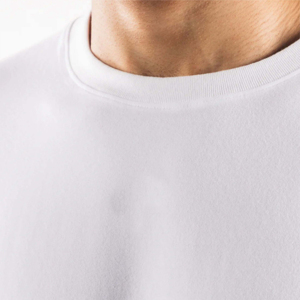 Camiseta blanca de manga corta con cuello redondo para hombre, 100% algodón jersey, corte regular, color sólido, estilo casual, camiseta de algodón para hombre - Product Image 6