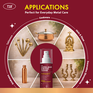 Spray limpiador de latón T1B para eliminar el deslustre, eliminar las manchas oscuras del latón y restaurar el brillo instantáneo. - Product Image 6