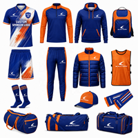 Ensemble complet de tenues de football en gros : maillot, short, pantalon, veste, sweat à capuche, sac à dos, sac de sport, accessoires – toutes saisons