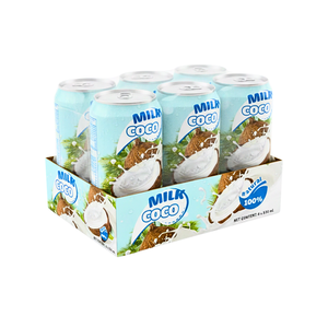 น้ำผลไม้และผัก นมพืช OEM/ODM กระป๋อง 330 มล. เครื่องดื่มน้ำมะพร้าวแท้ แบรนด์ส่วนตัว - Product Image 6