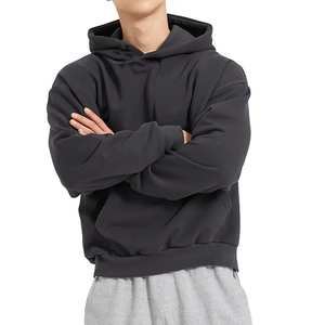 Sudadera con Capucha para Hombre, Personalizable con Logotipo, Estilo Urbano, Sin Cordones, Lisa, 100% Algodón Grueso, Estampada, 2026 - Product Image 1