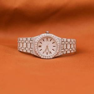 Montre mécanique de luxe pour homme 2025, certifiée GIA, avec moissanite VVS et diamants blancs et noirs, nouvelle collection, de l'exportateur indien - Product Image 6