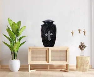 aluminium high class urn <b>vase</b> aluminium superior quality urn aluminium top grade <b>memorial</b> urn aluminium fine finis <b>vase</b> - Product Image 3