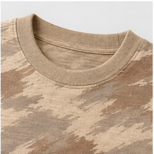 Camiseta de Manga Corta con Cuello Redondo para Hombre, Estampado de Camuflaje con Fragmentos de Arena del Desierto, Personalizada, MTS-CAMO-0004 - Product Image 6