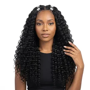 Perruque Full Lace Cheveux Remy Longs Bouclés Densité 150% Noir Naturel Dentelle Transparente Cheveux de Bébé Taille Personnalisable - Product Image 2