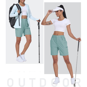 Shorts de golf personnalisés pour femmes, respirants, 100% coton, légers, athlétiques, fabrication OEM, exportateur pakistanais. - Product Image 4