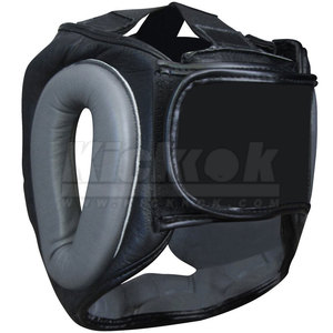 Protège-tête de boxe en cuir ajustable, couleurs personnalisées tendance, couvrant tout le visage, pour joueurs professionnels adultes - Product Image 3