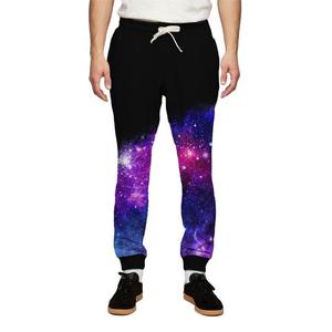 Men's Galaxy Printed Sweatpants <b>Elastic</b> <b>Waist</b> Drawstring Casual Joggers Sublimation Transfer Print Polyester Breathable Summer - Product Image 1