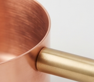 Elegante Juego de Tazas Medidoras de Cobre con Asas de Latón, Herramientas de Medición de Metal Resistentes al Calor, Ideales para Uso en la Cocina - Product Image 2