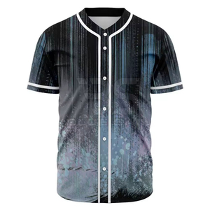 Wholesale <b>Baseball</b> Jerseys New Arrival Custom Name Printed Front Breathable Unisex Short Sleeve 100% Polyester Fabric Best Price - Product Image 4