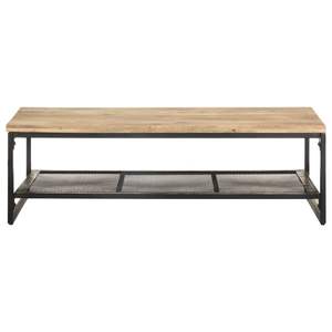Table basse en bois naturel et noir - Product Image 2