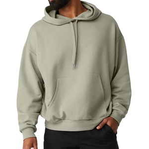 Sudadera con Capucha para Hombre, 100% Algodón, Talla Grande, Felpa Francesa de Alta Calidad, Ecológica, Lisa, con Serigrafía, para Invierno - Product Image 3