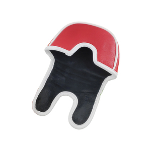 SOSH4 Red PU Leather Waterproof Putter Headcover with Leaf Pattern Make My Putting Great Again Solid Color <b>Golf</b> Club Cover - Product Image 2