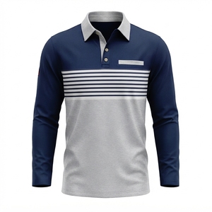 Nouveau T-shirt de golf pour homme de haute qualité avec broderie personnalisée, respirant, à poche, manches courtes, tricoté, décontracté pour homme - Product Image 1