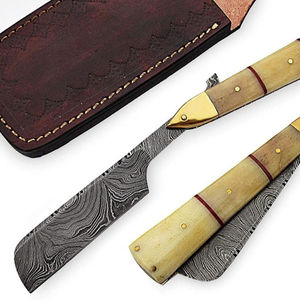 Maquinilla de Afeitar Clásica Premium Kaamir Instruments para Hombre, Mango de Acero Inoxidable, Cuchilla de Doble Filo de Acero Inoxidable Súper Resistente - Product Image 5