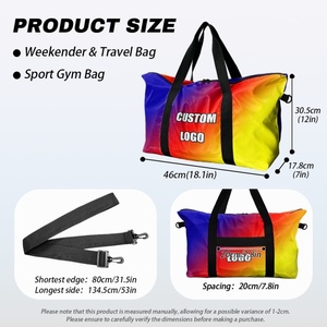 Bolsa de Viaje Unisex con Diseño a Cuadros, Impresión Bajo Demanda, Bolsa Deportiva Resistente y Elegante para Hombre - Product Image 6