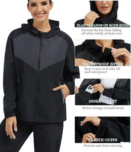 Chaqueta Cortavientos Unisex Ligera, Impermeable y Resistente al Viento, con Capucha y Bolsillo, para Senderismo y Viajes al Aire Libre - Product Image 4
