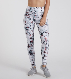 High Waist Geometric Print Yoga <b>Leggings</b> Full Length Four-Way Stretch Lightweight 220g Spandex/<b>Nylon</b> Women's Workout Pants - Product Image 6