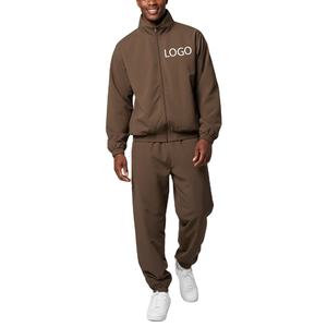 Conjunto Deportivo de Felpa 100% Algodón para Hombre, Corte Regular, Color Sólido, Cintura Elástica, Informal de Invierno, con Capucha, Color Personalizado, 300g - Product Image 1