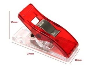 AA0191 Plastic clips for patchwork clips | Red Plastic Sewing Machine Bobbin <b>Keeper</b> <b>Ring</b> 27mm Portable Leather Craft Tool - Product Image 1